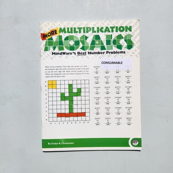 Workbook Activity Book Bundle Lot of 3 Books Multiplication Math Puzzle Card Gam - Picture 2 of 15